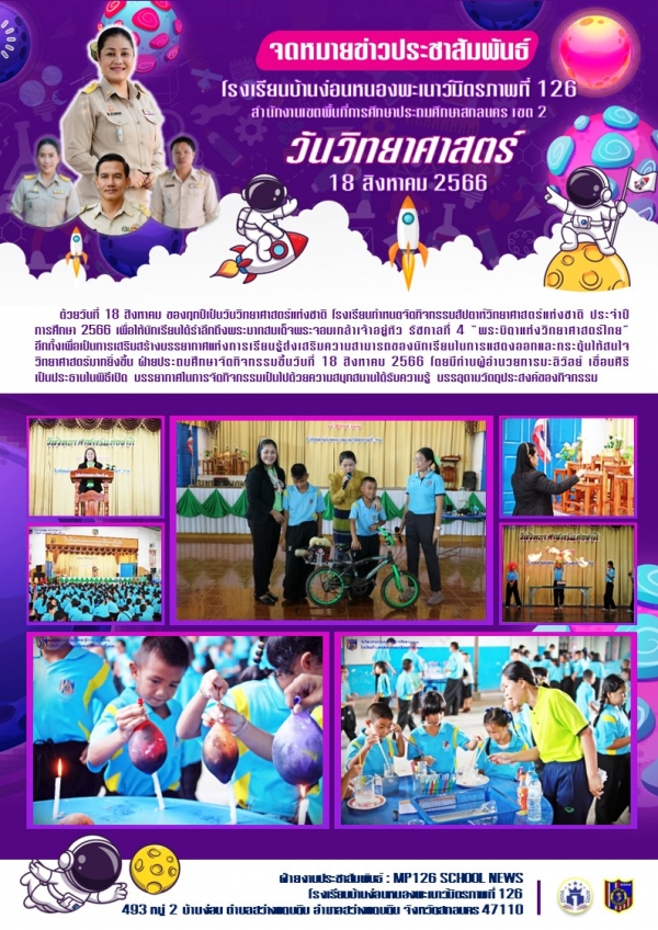 กิจกรรมวันวิทยาศาสตร์แห่งชาติ ประจำปีการศึกษา 2566