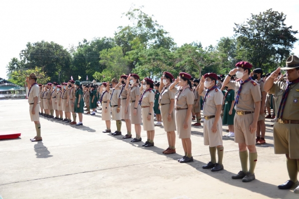 พิธีถวายราชสดุดีวันสมเด็จพระมหาธีรราชเจ้า ปีการศึกษา 2565 (ฝ่าย ม.ต้น)